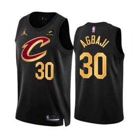Dres Cleveland Cavaliers Ochai Agbaji 30 Jordan 2022-23 Statement Edition Crno Swingman